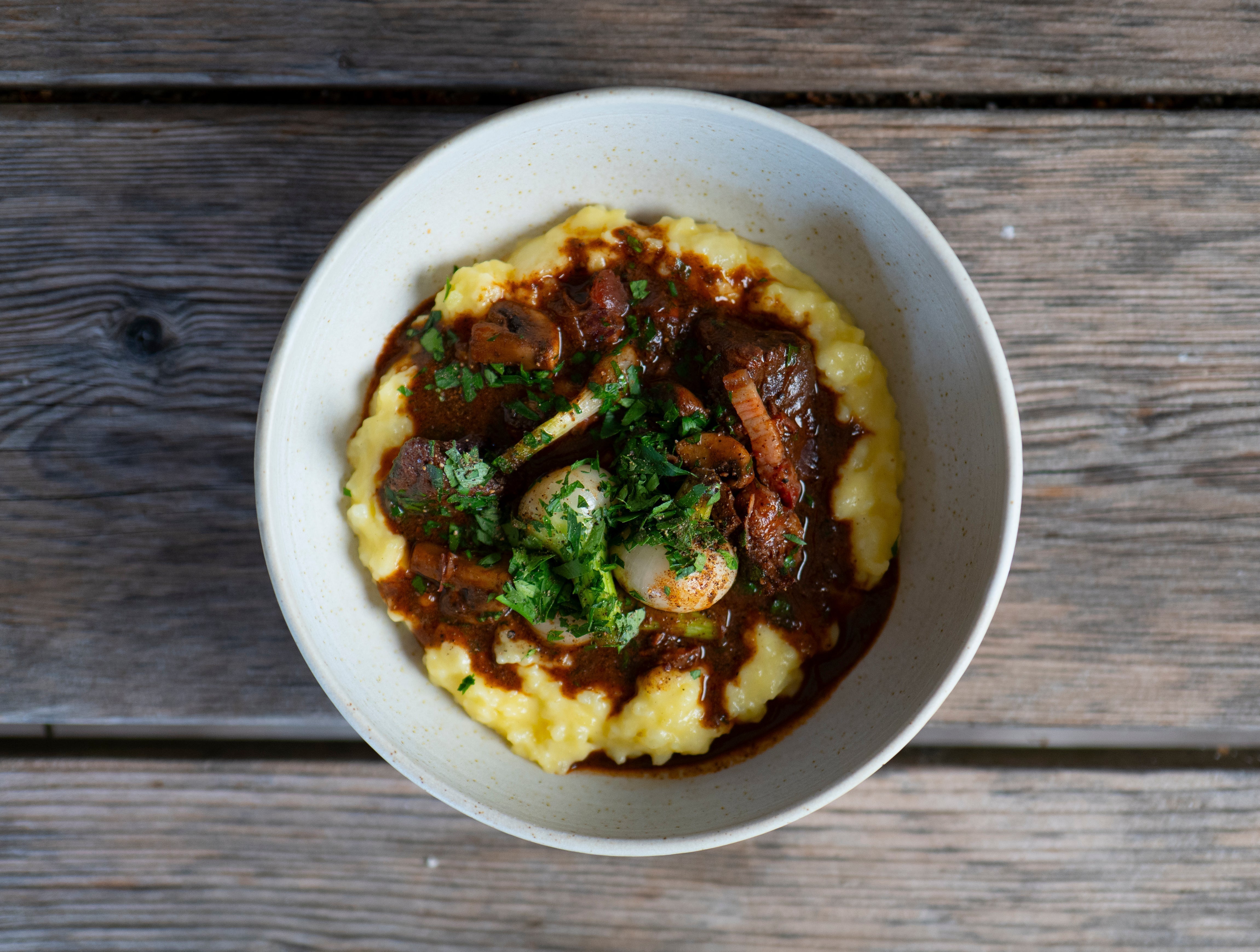 Beef Bourguignon with Mashed Potatoes